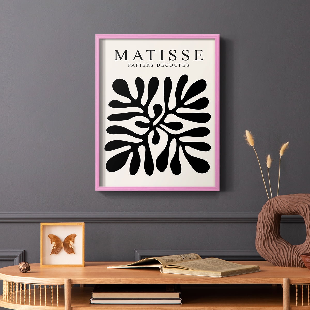 Matisse CXLIII Framed Print in Pink Solid Wood 8 x 10 Framed Print