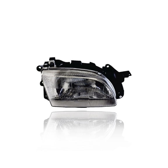 Headlight Assembly - Compatible/Replacement for '94-97 Ford Aspire Without SE-Package - Right Hand - Passenger - F4BZ13008A