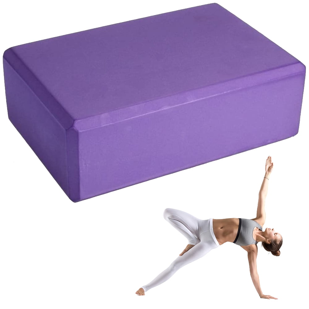 Overmont Yoga Block 2 Pack Supportive Latex-Free EVA Foam Soft Non-Slip Surface for General Fitness Pilates Stretching and Meditation 8.3x6x3 