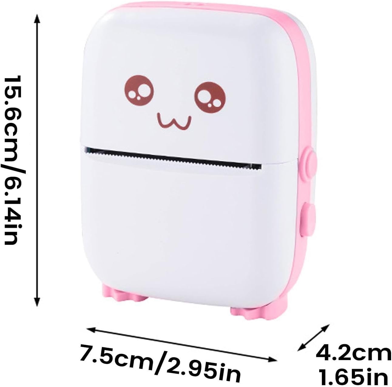 Sticker Printer, Mini Printer, Blue-Tooth Portable Sticker Maker with 13 Rolls Paper, Print Pod Inkless Thermal Printers for Notes, Photo, Journal, DIY, Kids Gift