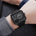 thumbnail image 4 of SKMEI 2025 Square Quartz Men Watches Full Steel Light Waterproof Clock Business Digital Sport Mens Wristwatch 1335 reloj hombre, 4 of 5
