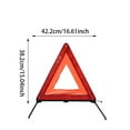 thumbnail image 3 of Collapsible Car Emergency Warning Triangle Reflective Roadside Kit - Portable Tripod for Vehicle Roadside Assistance Tool Emergency for Auto Use, 3 of 3