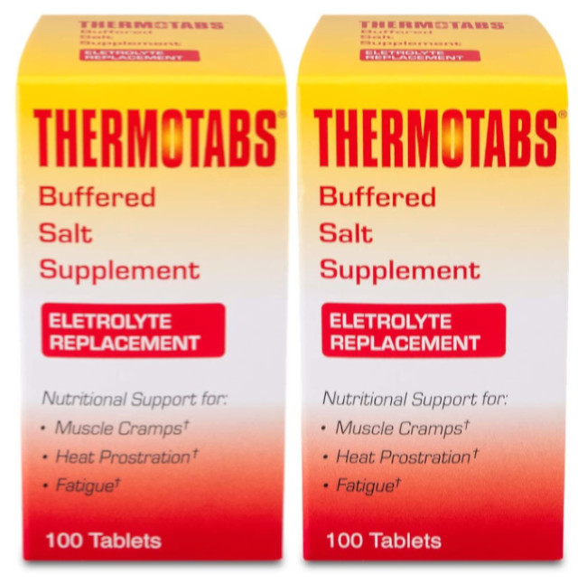 THERMOTABS Salt Supplement Buffered Tablets 100 Tablets (Pack of 2