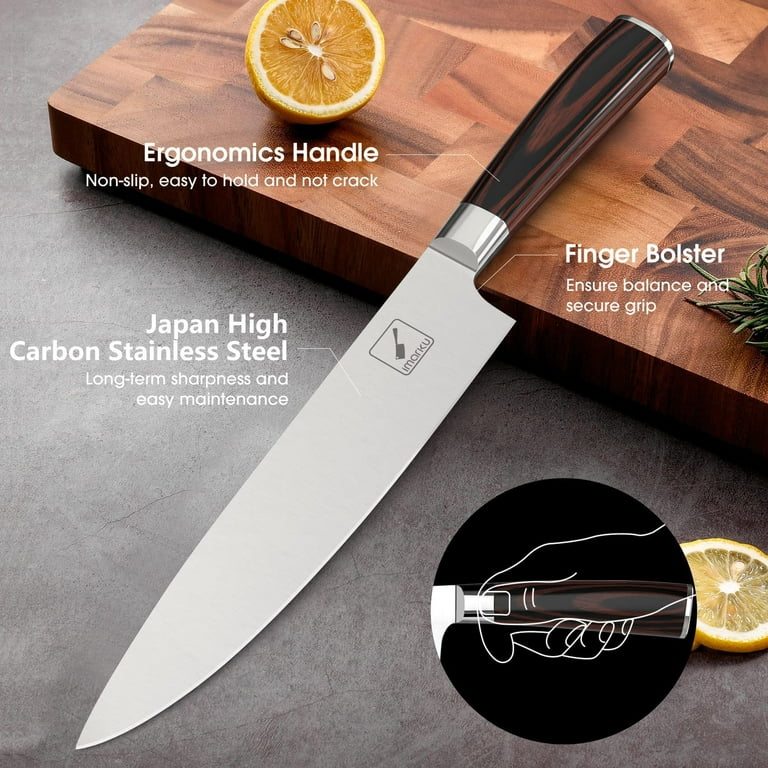 Set - imarku Kitchen Knife Set 15 Piece Japanese Stainless Steel