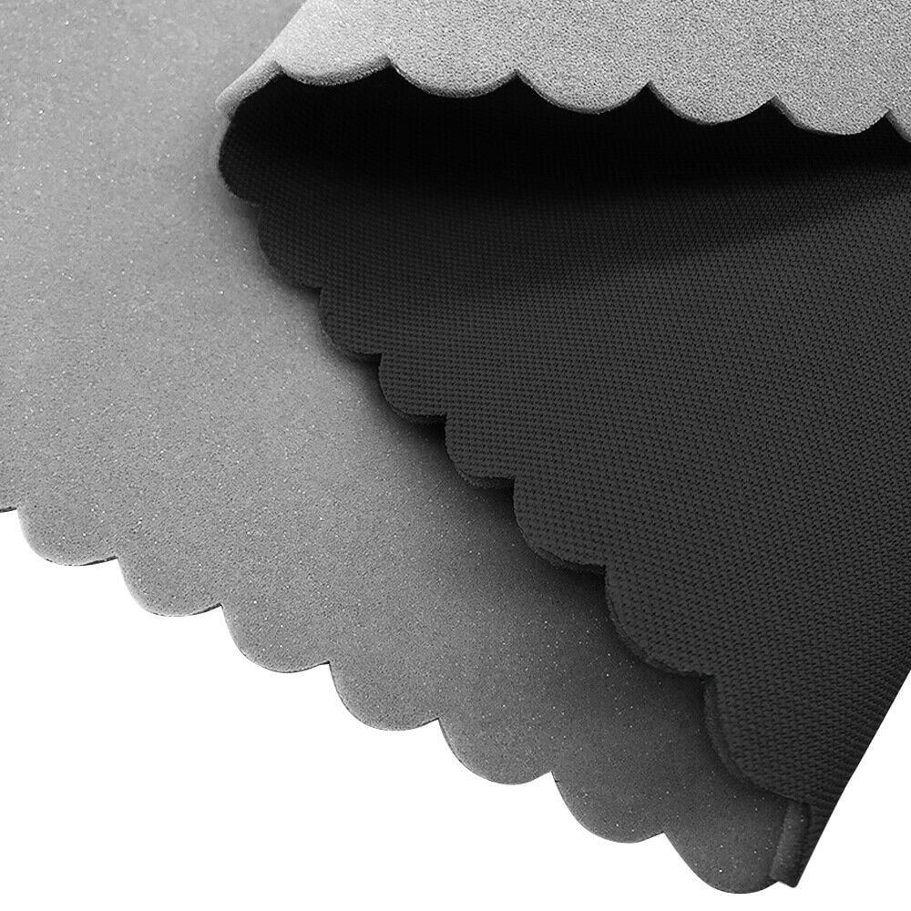 Veltex in Black, Velvet Automotive Headliner, Foam-Backed, 1/8 Thick, 54 Wide, Bag Stabilizer / Sew Foam