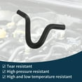 thumbnail image 5 of Unique Bargains Radiator Hose Heater Hose Radiator Outlet Hose Pipe No.973112H100 for Hyundai Elantra 2006-2012 Rubber Coolant Pipe Black 1 Pc, 5 of 6