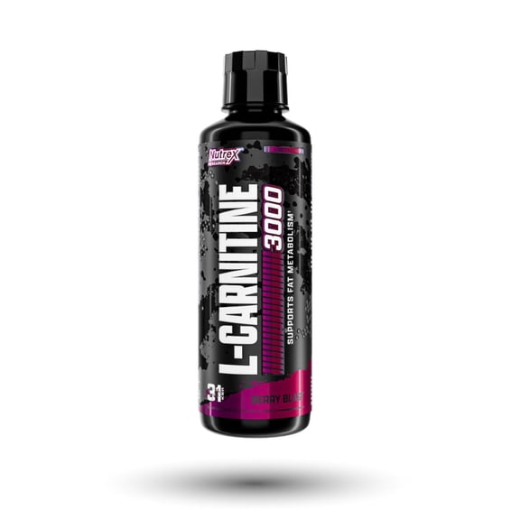 Nutrex Research L-Carnitine 3000 | Premium L Carnitine Liquid Shots | Stimulant Free Workout Drink | Transforms Fat Into Energy and Supports Muscle Recovery For Men and Women | 31 Serv (Berry Blast)