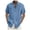 02#Blue, variant on Cuban Guayabera Shirts for Men Short Sleeve Casual Button Down Shirt Band Collar Beach Camp Mexican Shirt