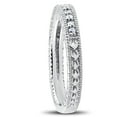 thumbnail image 2 of Pompeii 1/5ct Heirloom Diamond Vintage Wedding Ring 14K White Gold Womens band (G/H,I1), 2 of 3