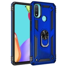 Funda Uso Rudo Con Anillo Atti Para Motorola Moto E20/30/40 Azul