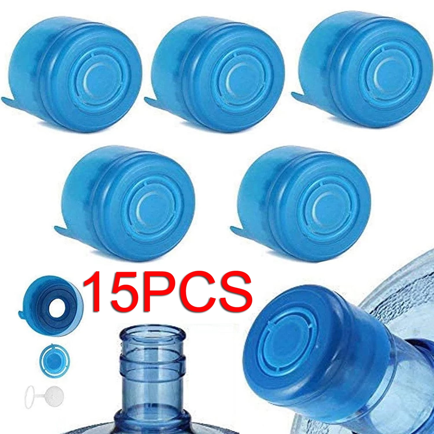 15Pack Universal Anti-Splash Reusable Water Bottle Pressurized Water ...