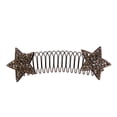 thumbnail image 2 of Tnobhg Women Hair Comb Star Shape Shiny Rhinestone Anti-slip Elastic Back Hair Decoration Organization Lightweight Reusable Hair Styling Tool, 2 of 8