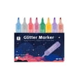 thumbnail image 2 of Glitter Highlighters, 8Pack, Metallic Colors, Chisel Tip Aesthetic Highlighters, Cute Markers, 2 of 6