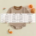 thumbnail image 3 of PEASKJP Baby Boy Rompers Baby Pajamas, Long Sleeve Footless Rompers, Snap Closure Sleeper for Boy Girls Brown,12-18 Months, 3 of 9