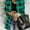 Green, variant on ZOELNIC Womens Shacket Long Sleeve Collared Button Down Plaid Shirt Casual Work Tops, XL