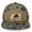 Delta/Chocolate, variant on Running Boar Outdoors Hunting Engraved Camo Leather Patch Mesh Back Trucker Hat, Delta/Chocolate