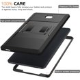 thumbnail image 3 of Case Fit Galaxy Tab A 10.1 2016, Heavy Duty Full Body Rugged Cover with Built-in Screen Protector for Samsung Galaxy Tab A 10.1 2016 Tablet (Sm-T580/Sm-T585, No Pen Version) Only, Black…, 3 of 7