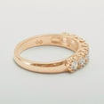 thumbnail image 6 of LBG British Made 10k Rose Gold Cubic Zirconia Womens Eternity Ring - 33 size options - Size 6.5, 6 of 7