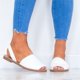 thumbnail image 1 of Sandalias de boca de pez para mujer, chanclas, zapatos planos de verano con punta abierta en la playa Wmkox8yii nm9155, 1 of 7