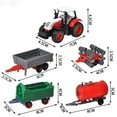 thumbnail image 2 of Kiddopark Truck & Toy Tractor With Trailers 4-Piece Farm Toy Car Set Kids Toys, 2 of 5