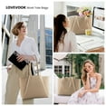 thumbnail image 6 of Lovevook Handbag Purses for Women,Large Work Tote Bag Briefcase Shoulder Bag for Women Fit 15.6 Inch Laptop with Clutch Bag, 6 of 8