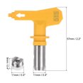 thumbnail image 3 of 2 Packs Reversible Spray Tips for Airless Sprayer 515 Paint Spray Nozzle Tips Sprayer Machine Parts, Yellow, 3 of 6