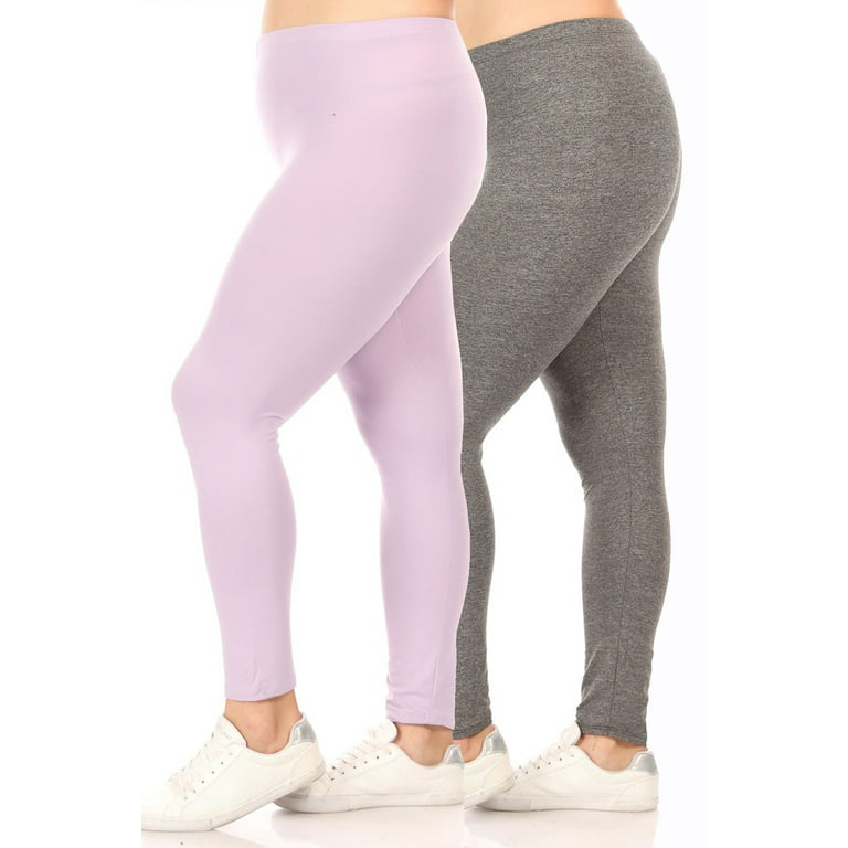  Leggings for Women Solid Elastic Waist Leggings Leggings for  Women (Color : Lilac Purple, Size : Small) : Clothing, Shoes & Jewelry