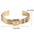 thumbnail image 2 of Pulsera Retro Grain Oro para Mujer | Diseño simple de moda | Cadena de aleación cortada con precisión | Elegante forma rectangular | Accesorio delicado | Ajuste universal | 1 Pieza | Caja de 7x7cm, 2 of 7