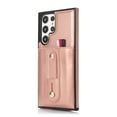thumbnail image 4 of Dteck for Samsung Galaxy S22 Ultra Case, PU Leather Adjustable Loop Strap Case with Hidden Cart Slot Shockproof Protective Case for Samsung S22 Ultra 6.8" 2022 Ladies Women Men, Rose Gold, 4 of 15