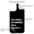 thumbnail image 4 of DistinctInk Custom SKIN / DECAL compatible with OtterBox Defender for iPhone 11 Pro (5.8" Screen) - In a Field of Horses, Be a Unicorn - Rainbow, 4 of 5
