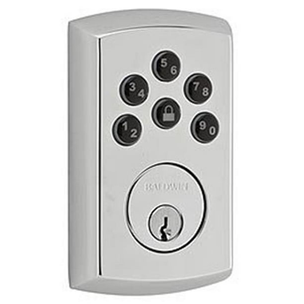 Baldwin 8285260AC1 Soho Keyless Entry Deadbolt Bright Chrome Finish