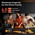 thumbnail image 4 of COSORI Air Fryer 6.5QT, 12-in-1 Large Airfryer Oven for Quick&Easy Meals, 80+Recipes, Features AdaptIQ Technology for Crispy Results, Clear Window, Nonstick Basket and Dishwasher Safe, Black Pro, 4 of 7