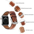 thumbnail image 2 of Wristitani Apple Watch Bands, Vintage Replacement Wristband for Men Women 49mm 45mm 44mm 42mm 41mm 40mm 38mm, Oil Wax Leather Watch Band for iWatch Series 8/7/6/SE/5/4/3/2/1, 2 of 7