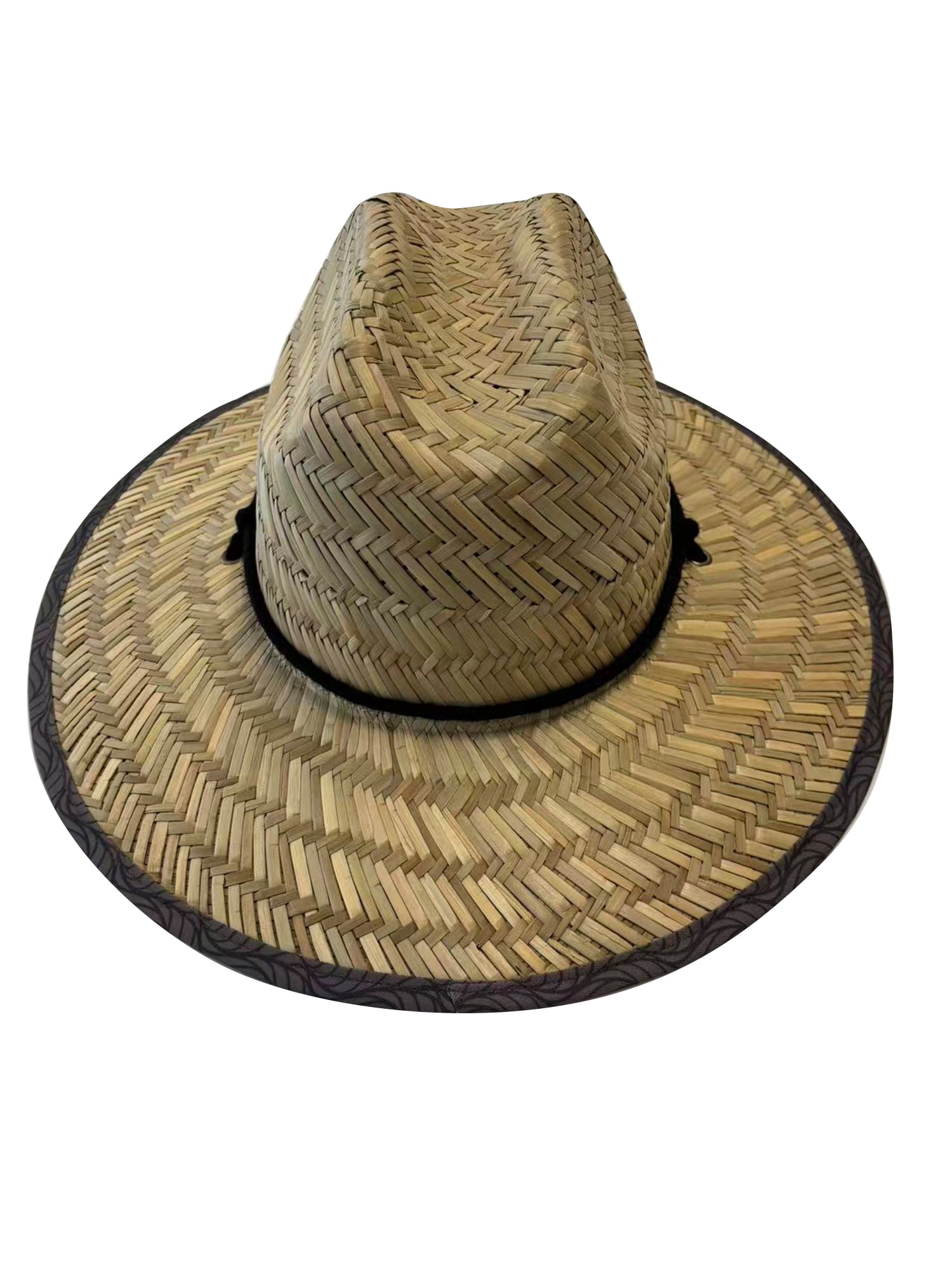 Ozark Trail Men's Wide Brim Straw Hat, Taupe
