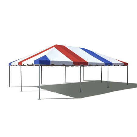 TentandTable West Coast Frame Outdoor Canopy Tent, Red White Blue, 20 ft x 30 ft