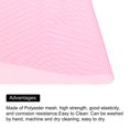 thumbnail image 4 of 120 cm/46,8 Pulgadas Malla Tela Ligeramente Elástico para Mochila Bolsillo y Correas, Red Ropa, Red Bolsa, Compras Bolsa Claro Rosa 3 Yardas, 4 of 7