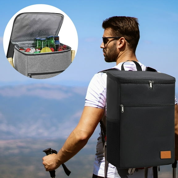 GFHFHITJ Insulated Cooler Backpack Lightweight Soft Cooler Bag Leakproof Backpack Cooler for Men Women To Lunch Work Picnic Beach Camping Hiking Park Day Trips, 30 Cans