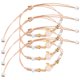 thumbnail image 5 of KAKOWELY Pulsera trenzada de 4 piezas con dije de conejo, 5 of 5