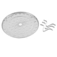 thumbnail image 2 of Unique Bargains Stainless Steel Round Cooking Food Steamer Rack Plate Silver Tone 195mm Dia 2pcs, 2 of 3