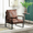 Brown, variant on MOONMISS Mid-Century Modern Accent Chair,Black Square Metal Frame with Thick Cushion,Light Camel
