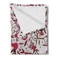 thumbnail image 2 of Vintage Soft Flannel Fleece Throw Blanket, Floral Blooming Branches with Fresh Flowers Spring Garden Stars, Cozy Plush for Indoor and Outdoor Use, 50" x 70", Dark Brown Dark Coral, by Ambesonne, 2 of 5