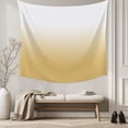 thumbnail image 5 of Yellow Ombre Tapestry for Bedroom Wall Hanging Tapestry, White Gradient Color Modern Abstract Art Ceiling Backdrop Tapestries Poster Blanket Wall Decor for Teens Room Living Room Dorm 59" x 90", 5 of 8