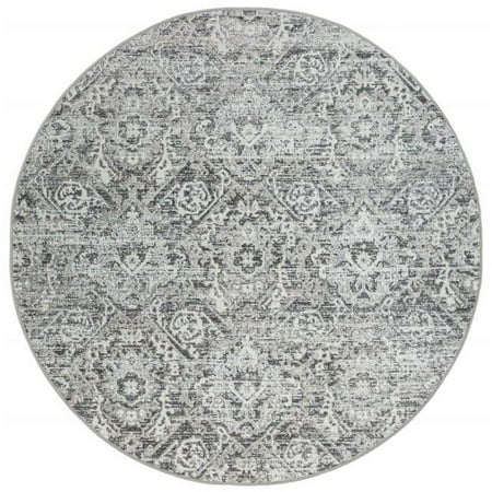 Radici 1244-1016-GREY 7 ft. 10 in. x 7 ft. 10 in. Livigno Abstract Round Rug  Grey