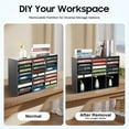 thumbnail image 6 of Mail Sorter Organizer, 27 Slots Vertical Literature Organizer, Desktop File Sorter with Thickened PVC Board, Classroom Mailbox Organizer, Paper Organizer for Homes, Schools, Offices(Black), 6 of 18