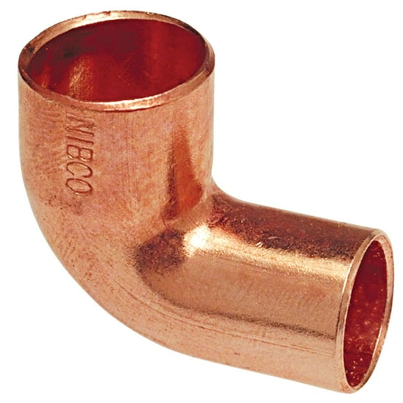 Acoplamiento de codo de cobre de 90° NIBCO de 1.25 pulgadas de diámetro