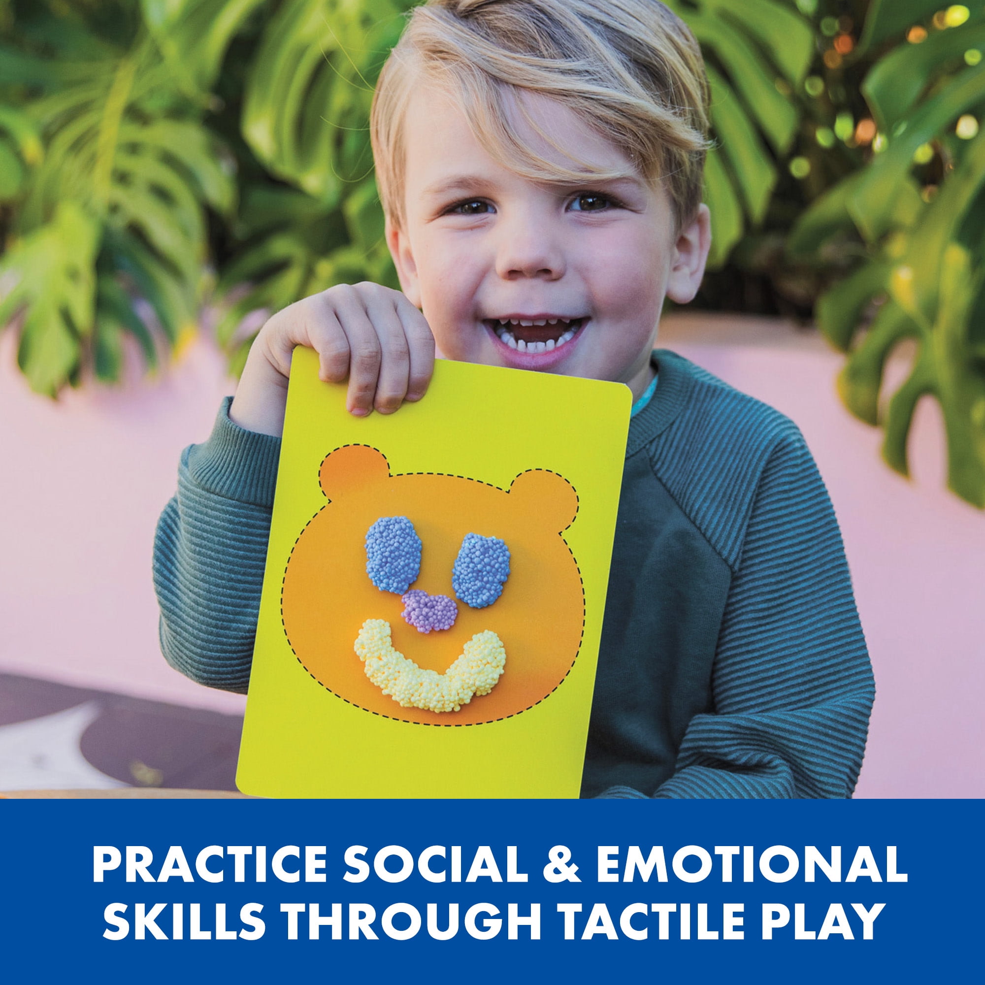 Educational Insights Playfoam Shape & Learn Feelings for Ages 3+, Sensory Shape Sorting Toy