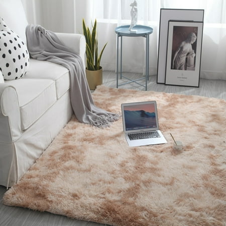 Fur Bed Runner Luxury Soft Faux Sheepskin Fur Area Rugs for Bedside Floor Mat Plush Sofa Cover Seat Pad for Bedroom Living Room ()