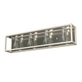 thumbnail image 2 of Hunter - Squire Manor 4-light Brushed Nickel, Medium Size Vanity Light, Dimmable, Modern Style, for Bedrooms, Dining, Living Rooms - 19676, 2 of 7
