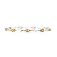 thumbnail image 3 of Galaxy Gold 3.39 Carat 14k Solid White Gold Flaunt Your Success Citrine Diamond Bracelet, 3 of 7