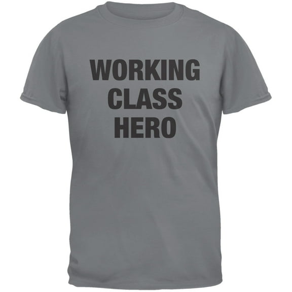 Working Class Hero Inspired By John Lennon Gravel Adult T-Shirt - 2X-Large